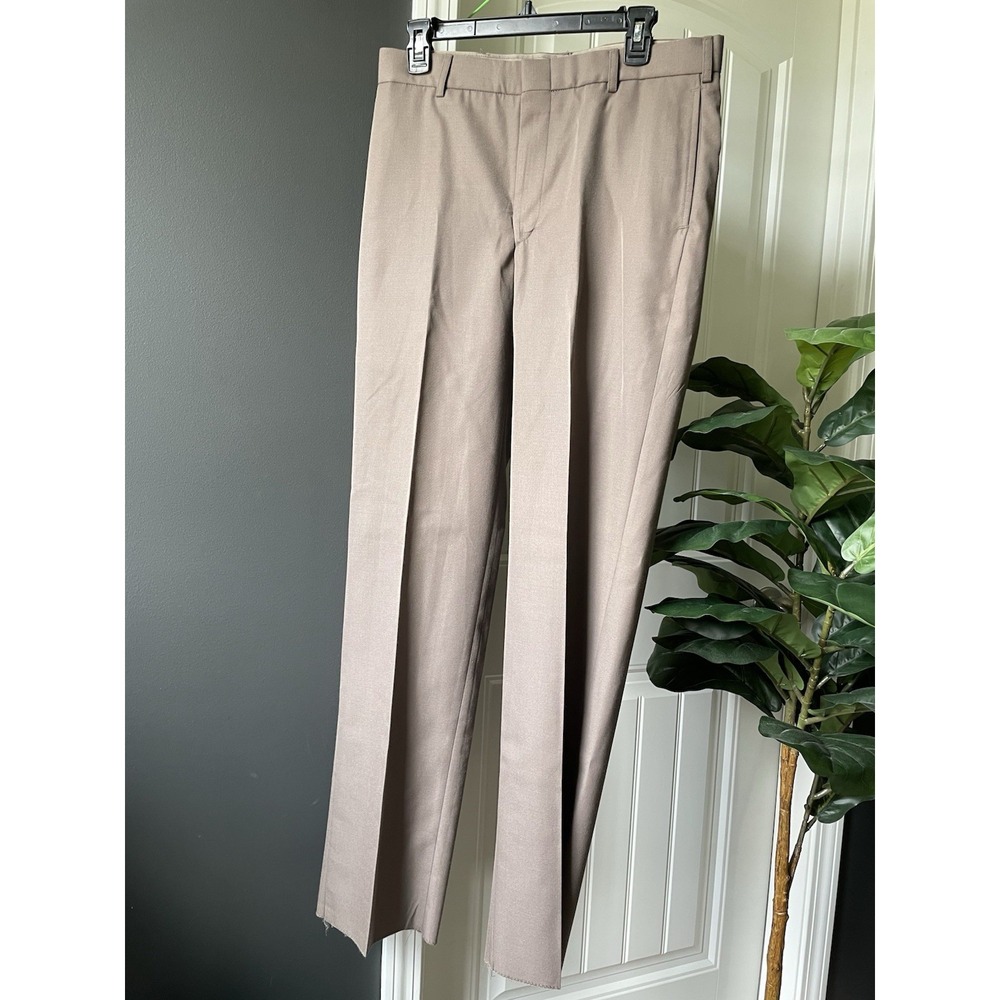 Marlow White US Army AGSU Male Trousers Dress Pants Poly Wool Gabardine 32S NWT